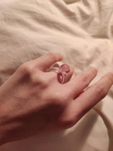 17KM-anillo acrílico de resina transparente para mujer, creativo coreano cuadrado geométrico redondo Irregular, joyería