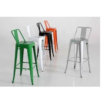 

Metal stool with backrest various colors