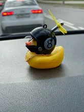 Coche pato con casco de viento roto, pequeño pato amarillo, Motor de bicicleta de carretera, accesorios de ciclismo sin luces