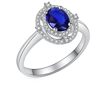 

Gold ring with sapphires and diamonds sunlight sample 585