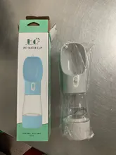 HOOPET-botella de agua portátil para perros, tazón alimentador, botella de comida, para viajes al aire libre, tazón de agua para perros