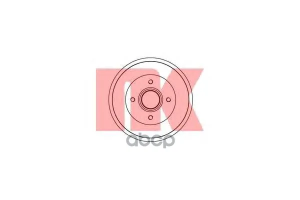 Барабан Тормозной Renault Logan/Clio/Megane(D=203mm) Nk 253908 Nk арт. 253908