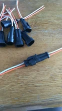 Juego de conectores eléctricos para coche y motocicleta, 1 AMP, 1P, 2P, 3P, 4P, 5P, 6P, impermeables, macho, hembra, con arnés de Cable