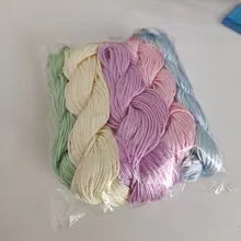 Cordón de nailon para pulsera trenzada, hilo de nailon de 10 colores, nudo chino, macramé, 1mm x 22M, gran oferta