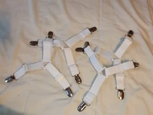 Juego de 4 unidades de pinzas para hojas elásticas ajustables para sábana, Funda de colchón, soporte de esquina, correas de sujeción, Textiles para el hogar, organizar
