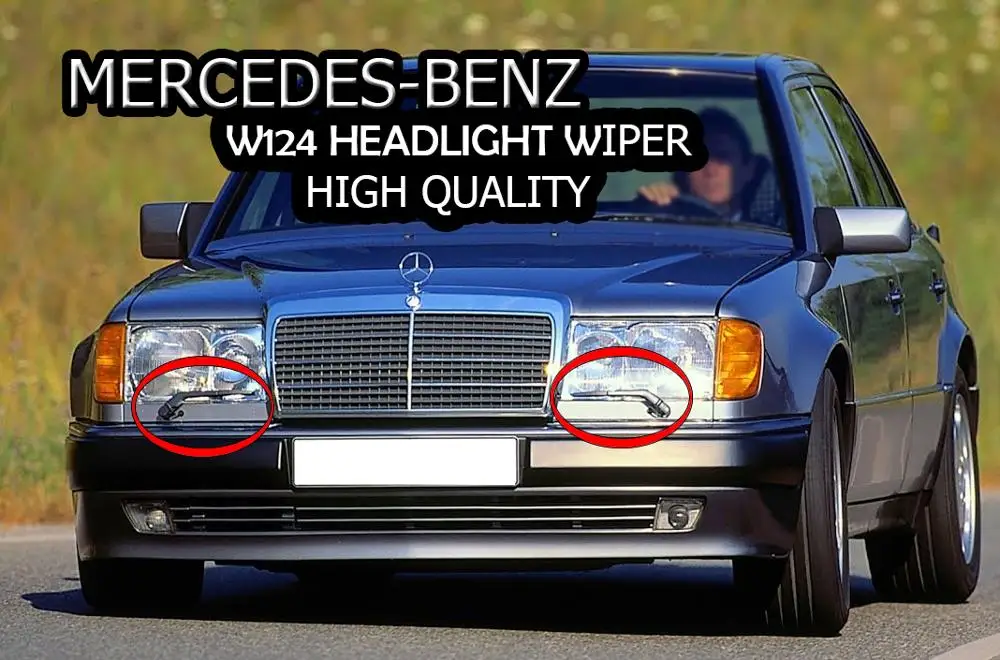 For Mercedes W124 Europan Headligt Wiper Set 4 Piece Left And Right
