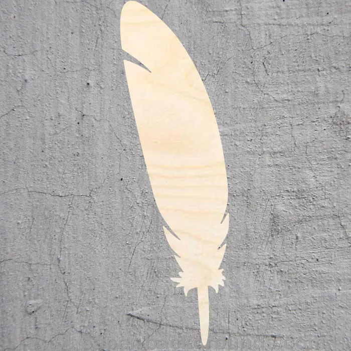 

feather silhouette Laser Cut Out Wood Shape Craft Supply Unfinished Cut Art Projects Craft Decoration Gift Decoupage Ornamente
