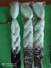 Hywamply 24 tamaño gigante sintético trenza extensión de pelo de Ombre Africana trenzado de archivo adjunto para giro caja trenzas nuevo Color