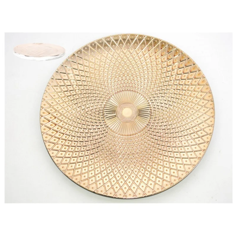 Charger Plates Silver Gold White Gold Charger Plates Red Gold