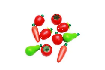 

Set learning to count "vegetables and fruits" Red Cat id-7006