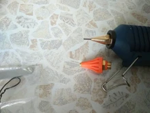 Pistola de pegamento de fusión en caliente de 150W, con Control de temperatura para el hogar, manualidades, fabricación Industrial, uso de barras de pegamento de 11mm, boquilla de cobre puro