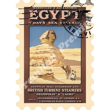 

Egypt vinyl souvenir magnet vintage tourist poster