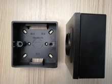 Junction-Box Socket Switch Outfit External Baking 86-Type Flame-Retardant Black Pvc/abs