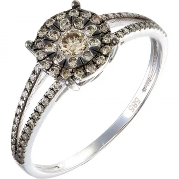 

Sargon jewelry ring with 75 white gold diamonds