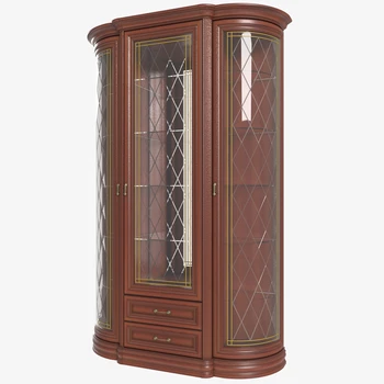 

Cabinet (Showcase high 3-дверная) радиусная