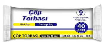 

Cover Mini Garbage Bag 10 Pieces 40cmX50cm I Garbage bin I Cleaning Waste Bag