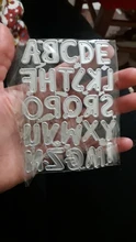 Paper-Cards Booking Frames Decoration Cutting-Dies Photo-Album Letters Embossing Alphabet