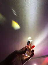 Prisma Triangular BK7 para enseñanza física, prismas de vidrio óptico de 25x25x80mm, luz refractada de espectro arcoíris para niños y estudiantes