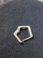 ZHOUYANG-pendientes de geometría Simple para mujer, Mini circonita de Color plateado, hipoalergénico, regalo diario, joyería KAE326