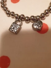 Pulsera con llavero De acero inoxidable para hombre y mujer, cierre De joyería UNO De 50, bola redonda, perla, letras, moda