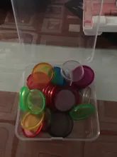 Fromthenon Color transparente hoja de plástico disco de Binder anillos planificador de colección de recortes Ring Binder para seta agujero portátil