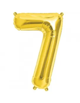 

Balloon Number 7 86cm Gold-Foil Polyamide-NSB00111