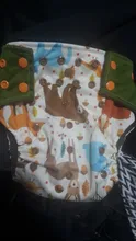 Pañal de bolsillo lavable para bebé, a prueba de agua, carbón de bambú, feliz flauta OS, pañal de tela para bebé, paquete de 1 Uds.