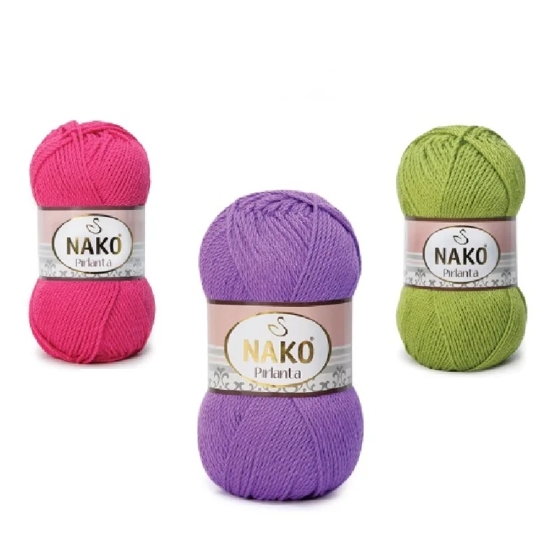 Nako Pirlanta Yarn 100gr 225m 100 Premium Micro Acrylic Knitting Crochet Amigurumi Beanie Shawl Cowl Scarf Baby Kids Diy Yarn Aliexpress