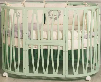 

Baby bed-transformer Incanto Estel Acqua 10 in 1, round/Oval