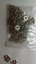 100 Uds Charms Star Of David Shield 13x10mm colgante antiguo ajuste, color plata tibetana Vintage, collar de pulsera DIY