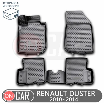 

Car floors mat for Renault Duster I 2WD 2010~2014 car interior protection floor from dirt guard car styling tuning decoration