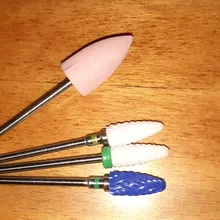 Fresas de diamante para manicura, brocas giratorias, accesorios para pedicura, boquillas, pulidora