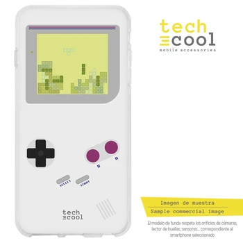 

FunnyTech®Silicone Case for Xiaomi Redmi Note 7 / Note 7 Pro l Game boy screen Tetris