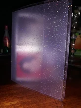 64 tarjetas de capacidad Mini titular carpetas álbumes con bling funda transparente para 6*6*9cm juegos tarjeta multifunción manga titular