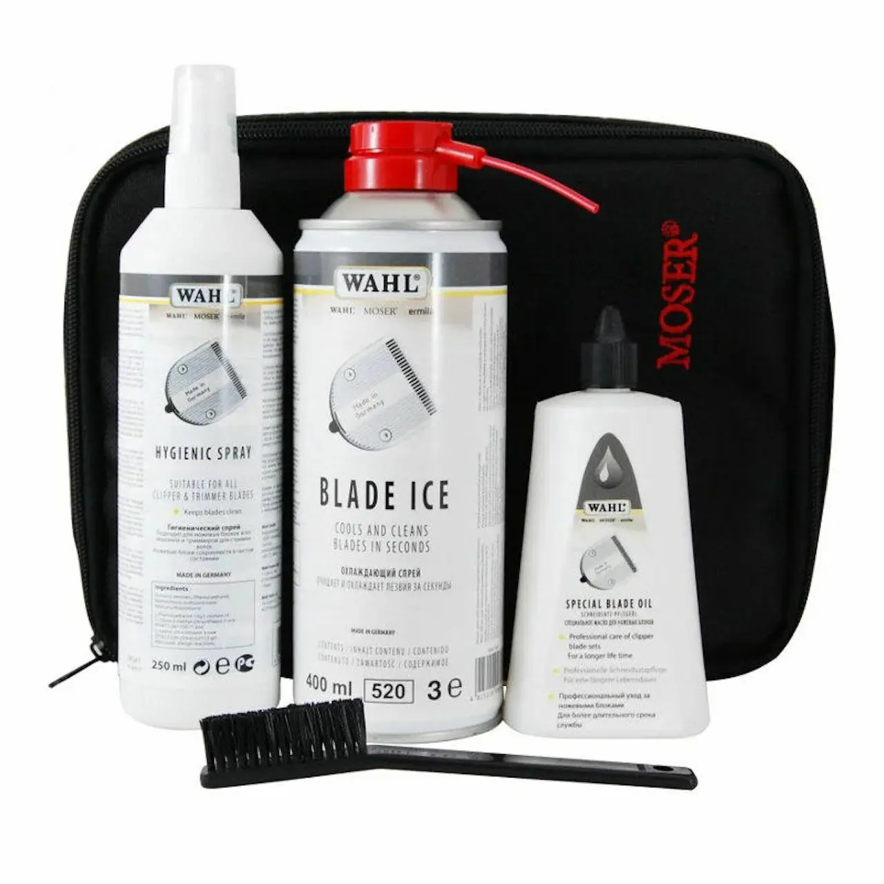 Набор для ухода за ножами машинок стрижки MOSER Maintenance set 1000-7410 |
