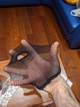 Malla de nailon para pelo de mujer, redecilla negra para la fabricación de pelucas, malla elástica, accesorios para pelucas, 1 unidad