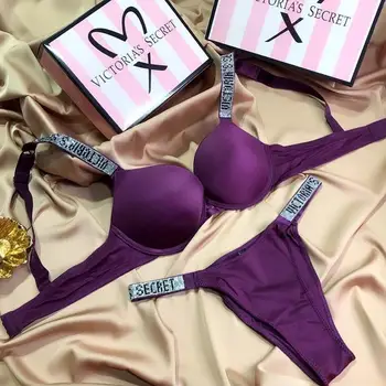 

Set of linen vs with push-up from the series "very sexy" 80-b purple