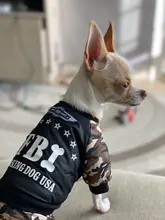 Costume Clothing Overall Dog-Puppy-Jumpsuit Dogs Thickening Winter FBI Warm for Boy Ropa