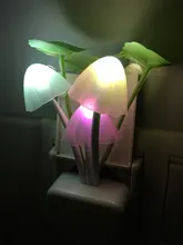 Luminaria-Lamp Mushroom Night-Light Us-Plug LED Induction-Dream Novelty Fungus 220V EU