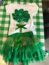 Guardkingdom-Conjuntos de falda y tutú para niña pequeña, ropa de Boutique 3D con lazo de encaje de flores, traje de verano