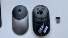 Wireless Mouse Wifi Aluminium-Alloy Xiaomi Bluetooth-4.0 Portable Control-Connect 2 Abs-Material