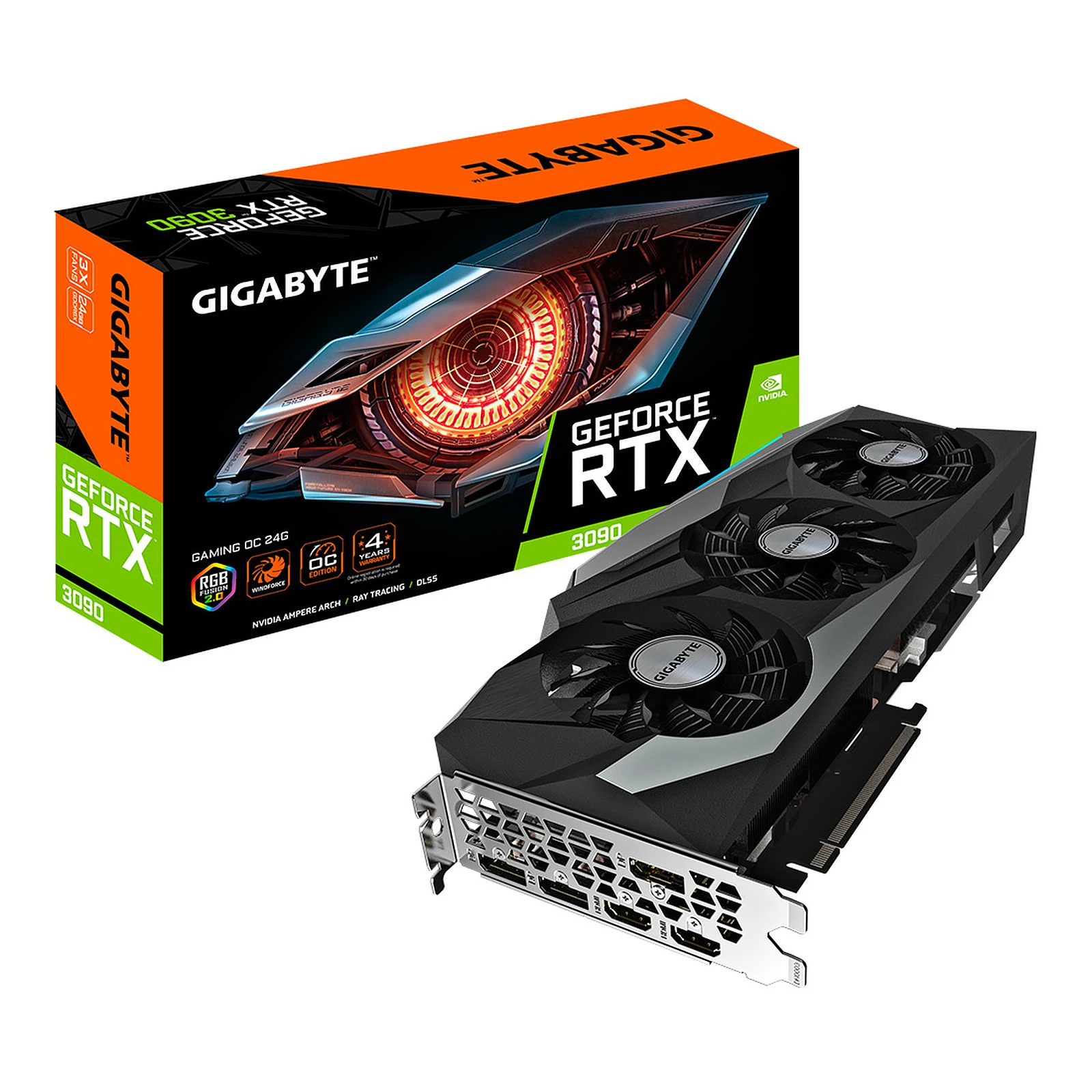 Gigabyte GeForce RTX 3090 GAMING OC 24G gaming card for pc