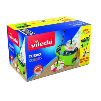 

VILEDA COLORS TURBO - SET ROTATING MOP GREEN 158692 VILEDA