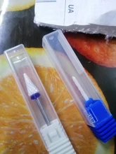 Brocas de cerámica para uñas, fresa eléctrica, pulidora para manicura, pulidor de uñas, accesorios de equipo de arte de uñas, 1 ud.