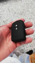ZAD-Funda de goma de silicona para llave de coche, funda con 2 botones para Toyota Camry, RAV4, Avalon, auris