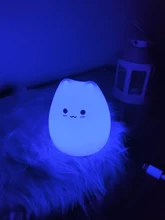 Night-Lamp Animal-Light Touch-Sensor Desktop-Decor Gift LED Bedroom Holiday Colorful