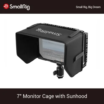 

SmallRig 7"Monitor Cage+Sun Shield hood for Blackmagic Design Video Assist Monitor With HDMI Clamp+Ball Head Kits -1988