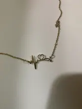 Estetoscopio corazón collar de oro de las mujeres de corazón de amor de acero inoxidable collares y colgantes médico enfermera regalos de amante