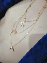 Colgante Retro de Luna y mapa del mundo para mujer, collar de oro Colodr multicapa, accesorios de joyería para fiesta