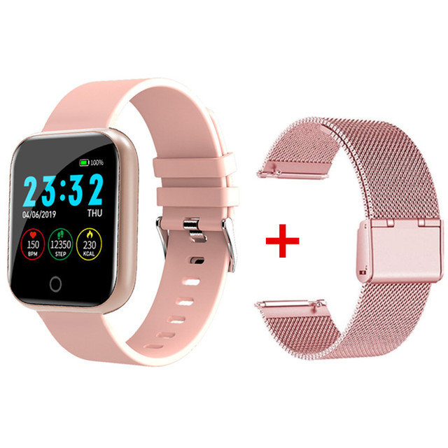 Watch for Women Men Fitness Tracker Square Smartwatch Electronics Sport Wrist Watch For Android IOS Reloj Inteligente